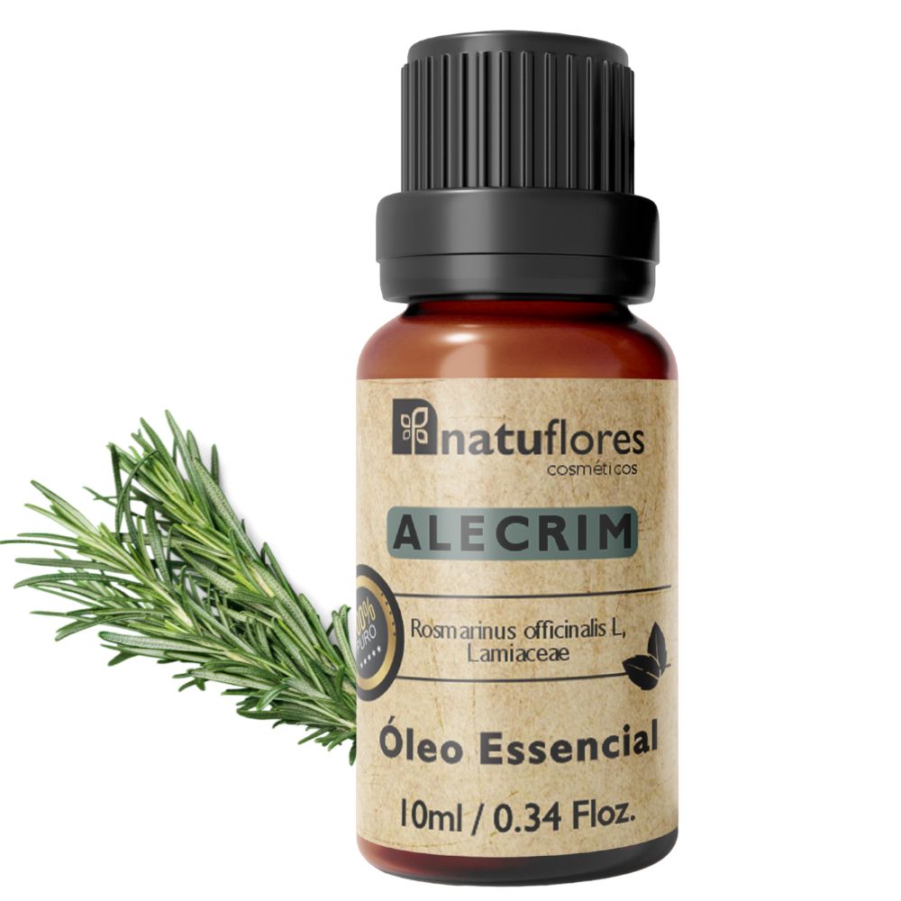 Óleo Essencial de Alecrim 100% Puro 10ml Natuflores