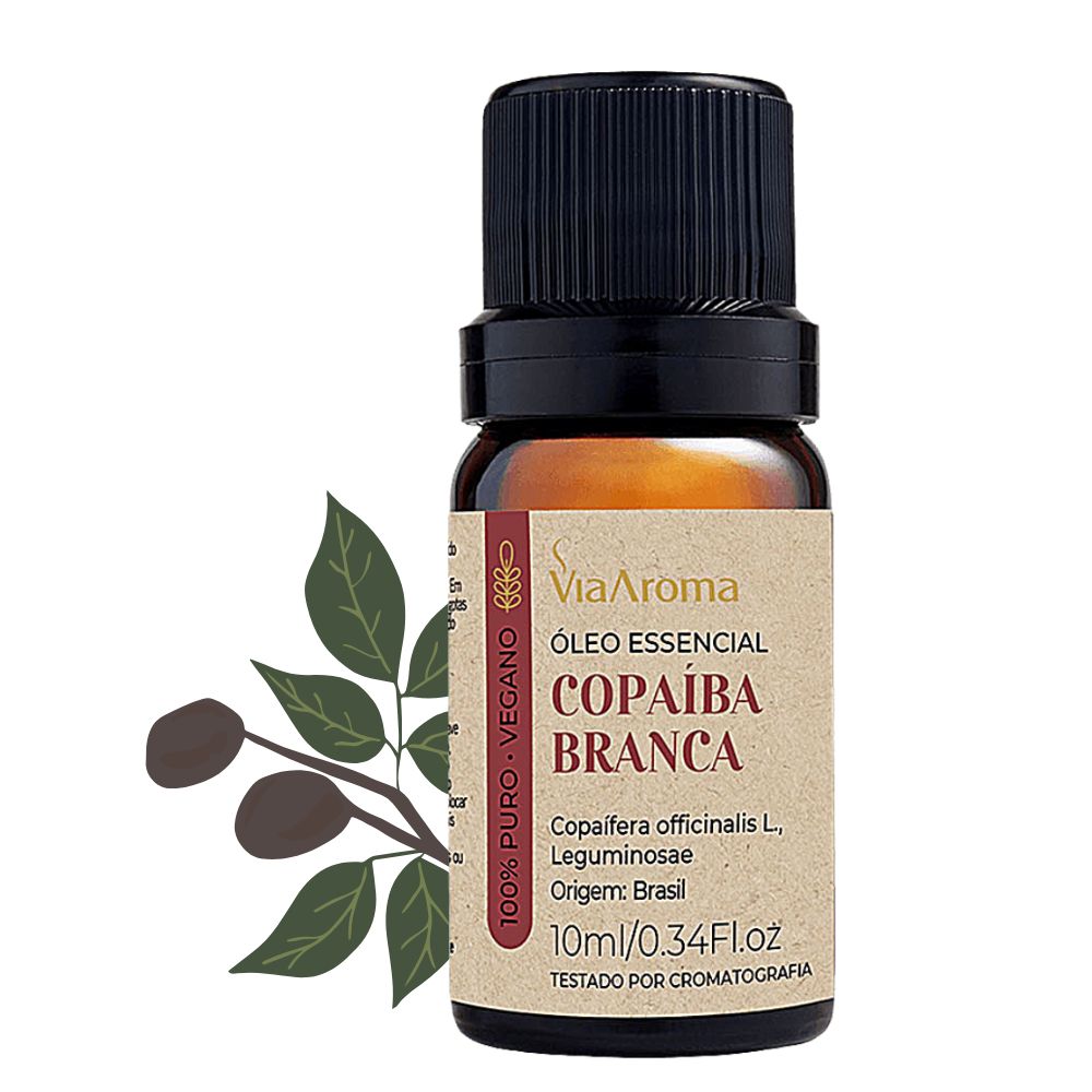 Óleo Essencial De Copaíba Branca 10ml Via Aroma