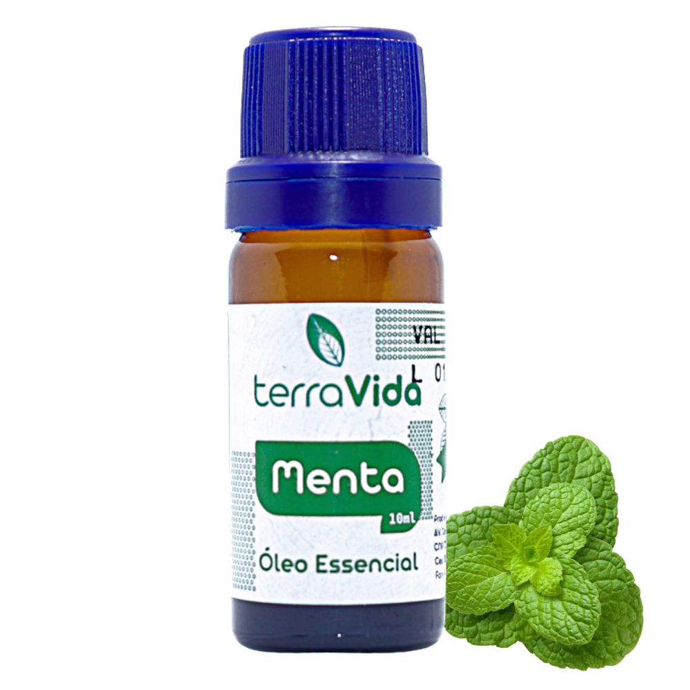 Óleo Essencial De Menta 10ml 100% Puro Terravida