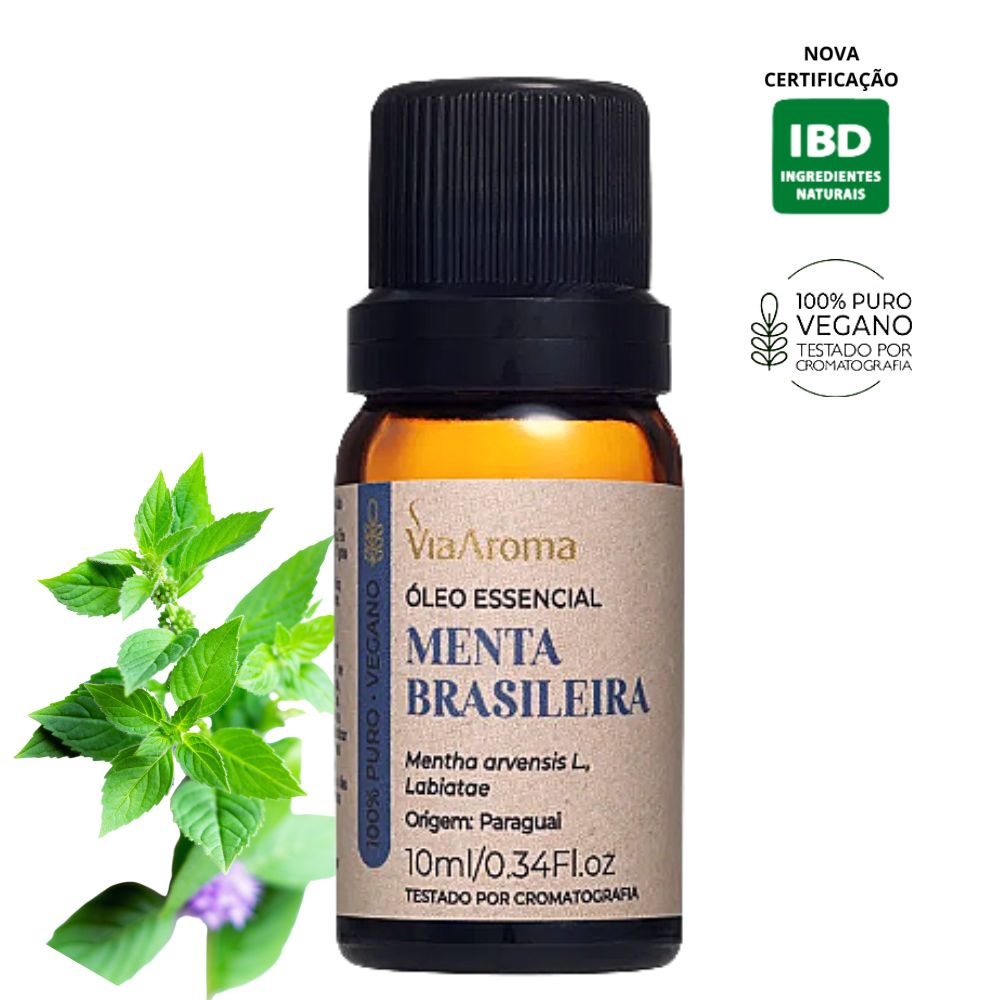 Óleo Essencial de Menta Brasileira 10ml Via Aroma