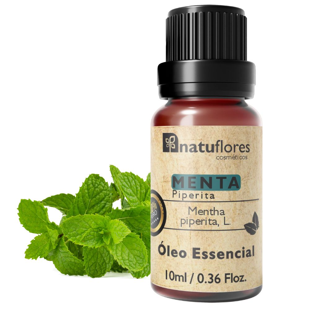 Óleo Essencial de Menta Piperita 100% Puro 10ml Natuflores
