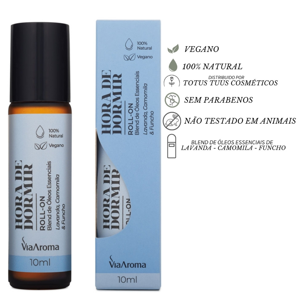 Roll-on Blend De Óleos Essenciais Hora de Dormir Via Aroma
