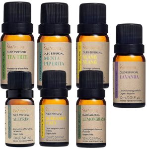Kit 7 Óleos Essenciais 100% Puro Via Aroma